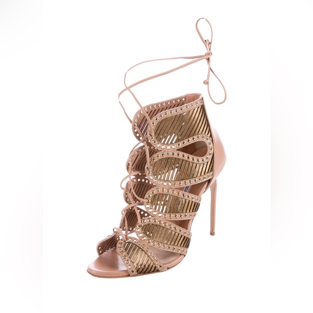 Brian Atwood nude sandals size 36